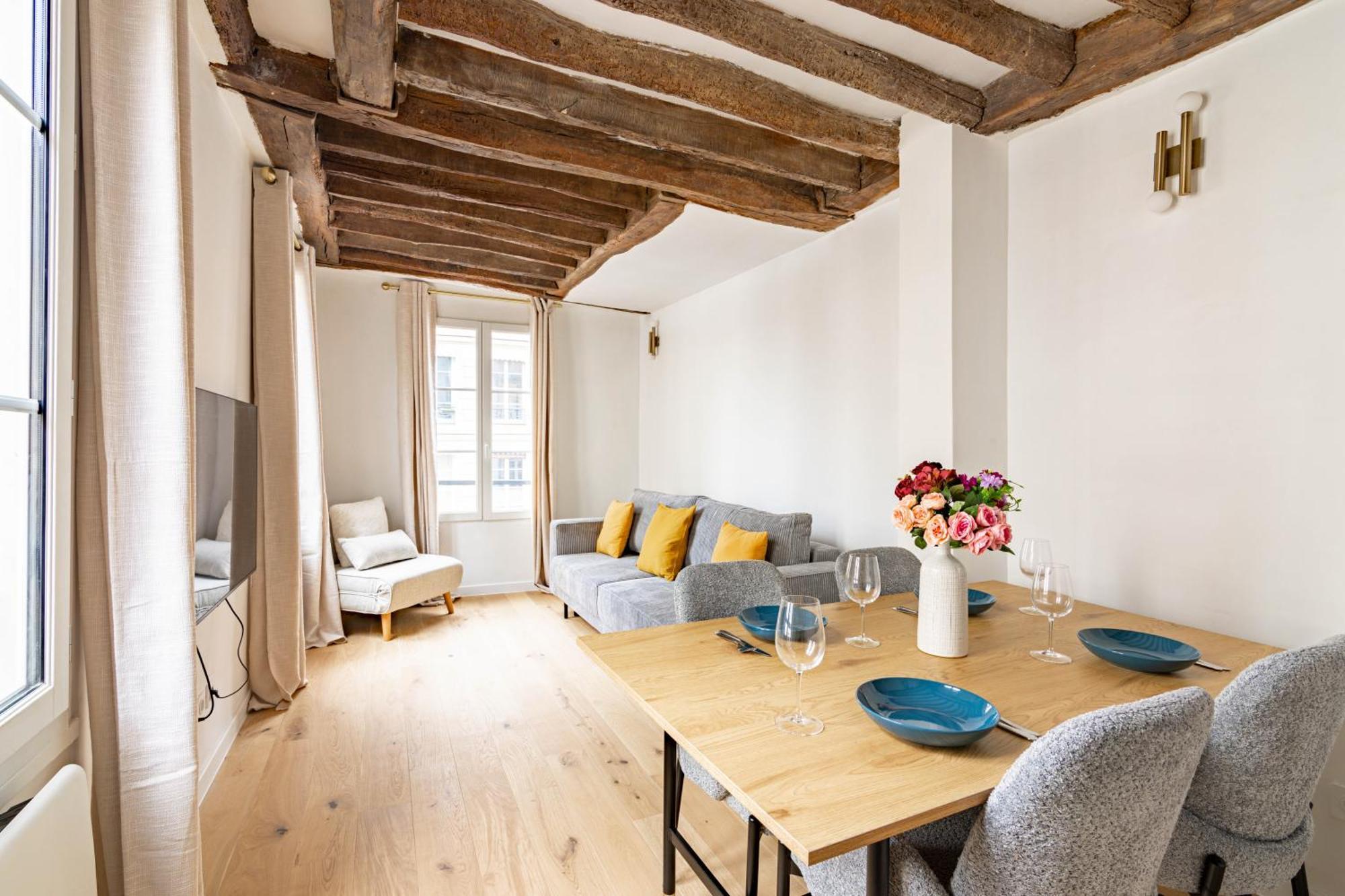 Appartement Quartier Fontaine Chatelet Les Halles Free Netflix Paříž Exteriér fotografie