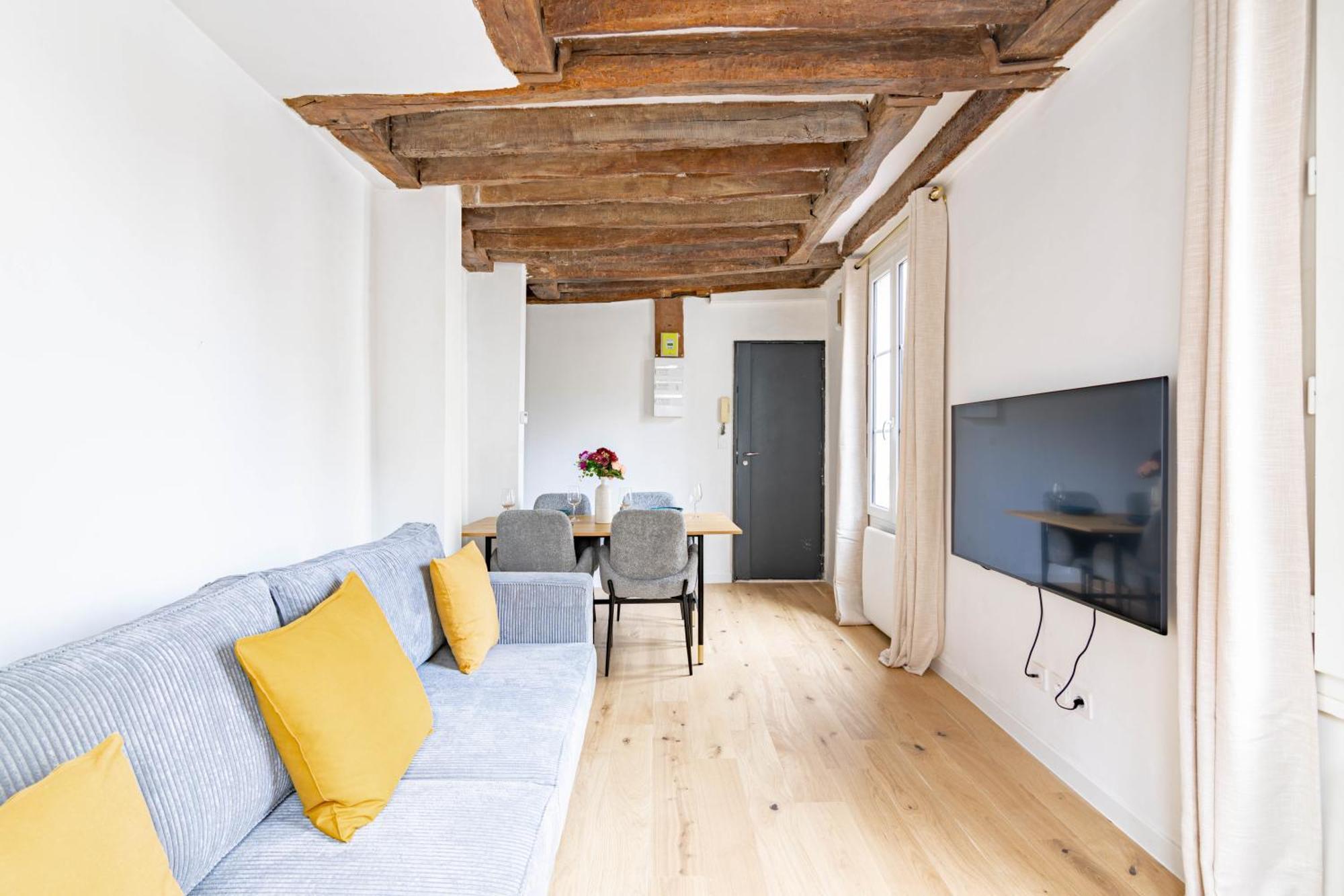 Appartement Quartier Fontaine Chatelet Les Halles Free Netflix Paříž Exteriér fotografie