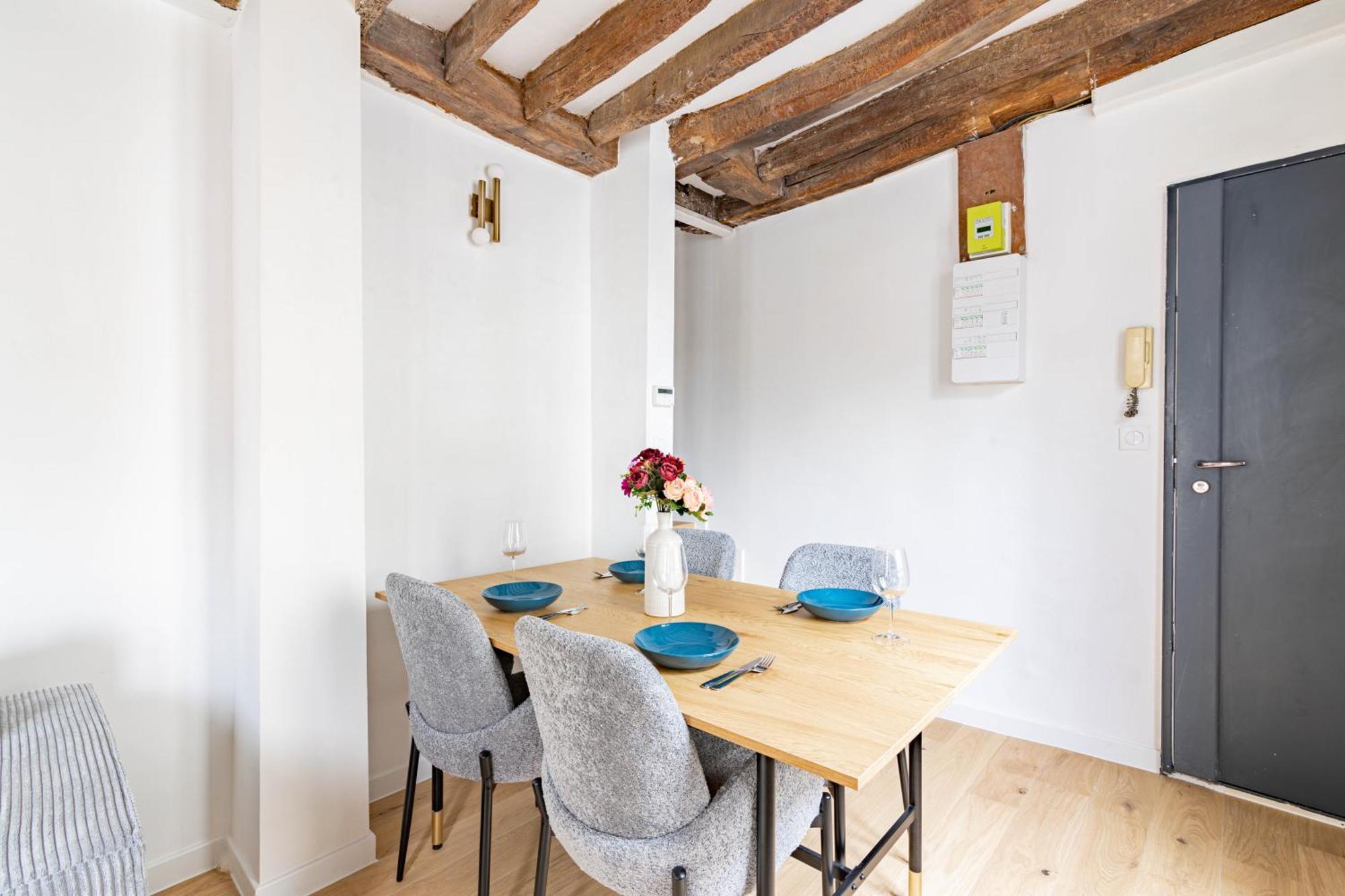 Appartement Quartier Fontaine Chatelet Les Halles Free Netflix Paříž Exteriér fotografie