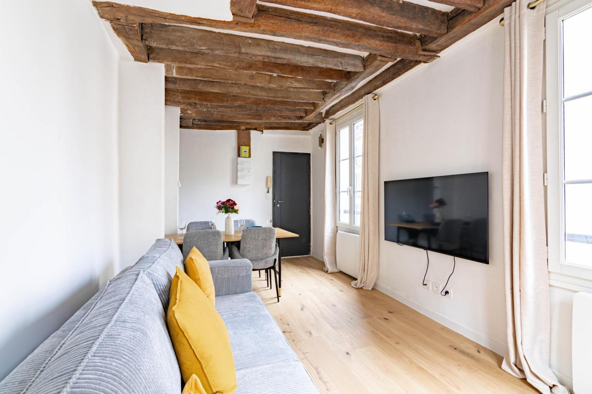 Appartement Quartier Fontaine Chatelet Les Halles Free Netflix Paříž Exteriér fotografie